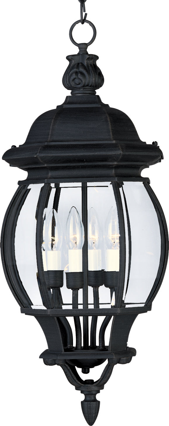 Maxim 1039BK Crown Hill 4 Light Outdoor Hanging Lantern | Black