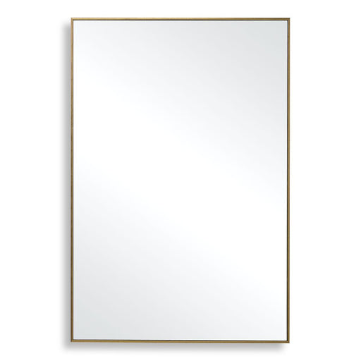 Moden Gold Mirror | Modern Rectangle Frame Bathroom Vanity Mirror Mounted Vertical or Horizontal (21 in. W x 31 in. H x 1 in. D)