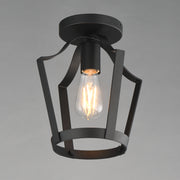 Maxim 10421BK Arden Single Pendant Semi Flush | Black