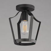 Maxim 10421BK Arden Single Pendant Semi Flush | Black