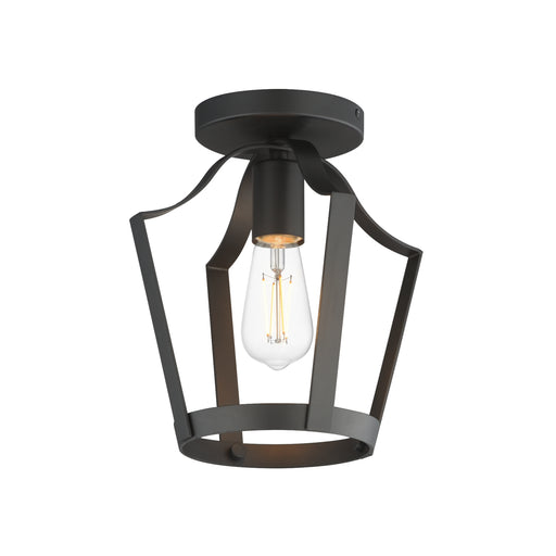 Maxim 10421BK Arden Single Pendant Semi Flush | Black