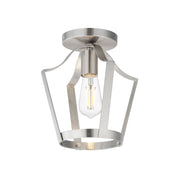 Maxim 10421SN Arden Single Pendant Semi Flush | Satin Nickel