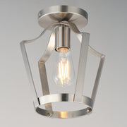 Maxim 10421SN Arden Single Pendant Semi Flush | Satin Nickel