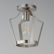 Maxim 10421SN Arden Single Pendant Semi Flush | Satin Nickel