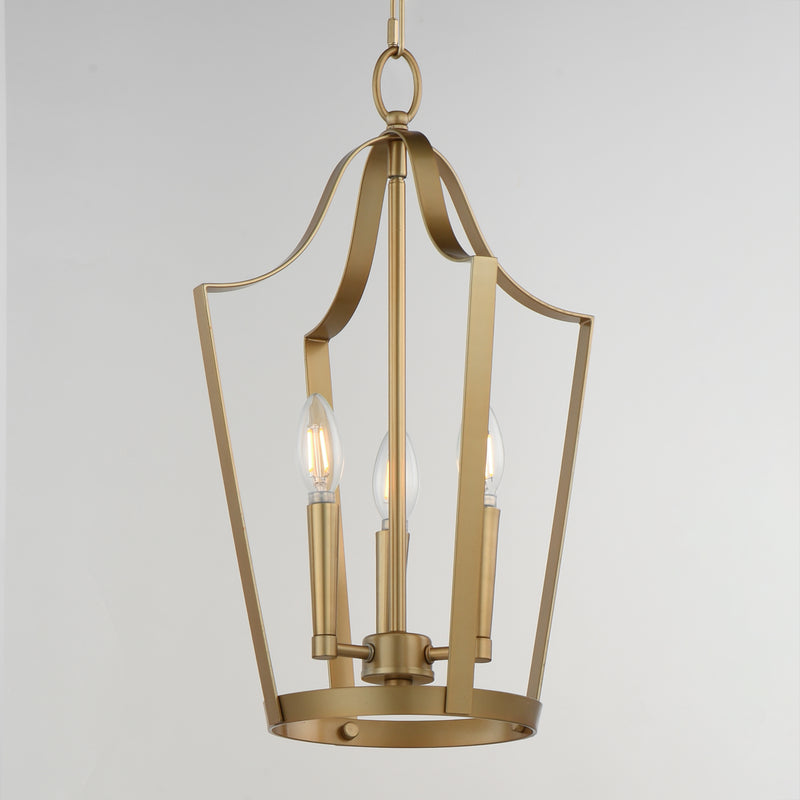 Maxim 10423NAB Arden 3 Light Pendant | Natural Aged Brass