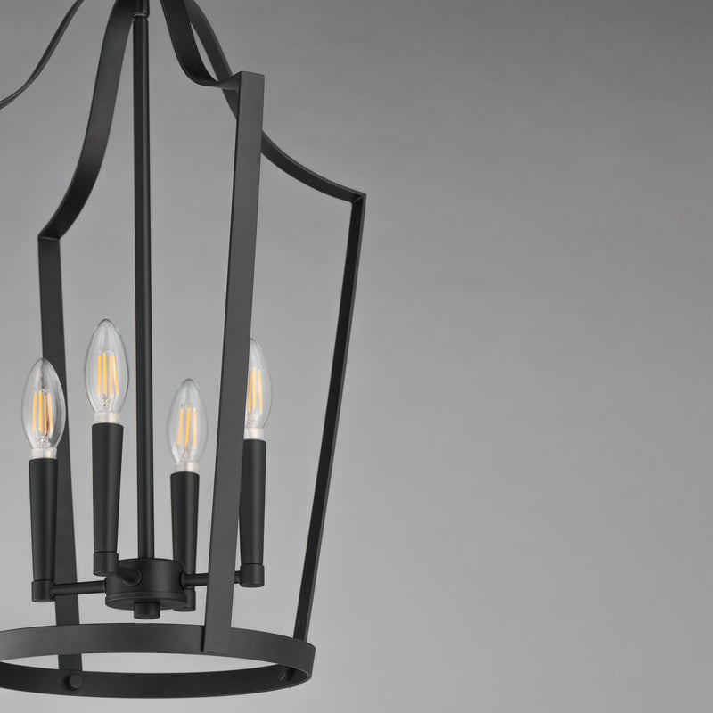 Maxim 10424BK Arden 4 Light Pendant | Black