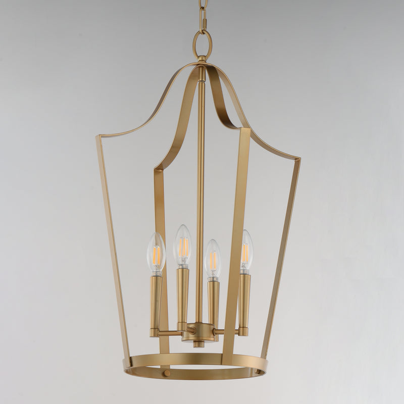 Maxim 10424NAB Arden 4 Light Pendant | Natural Aged Brass