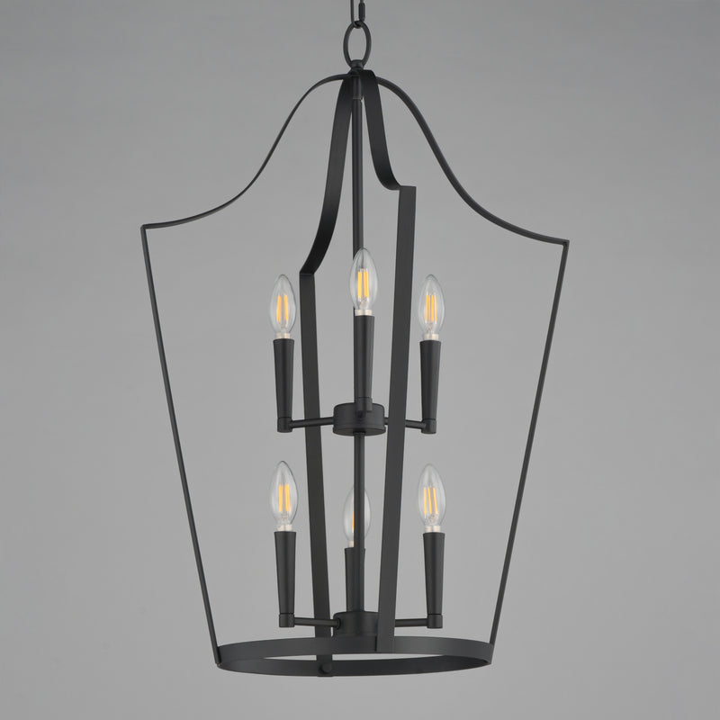 Maxim 10426BK Arden 6 Light Pendant | Black