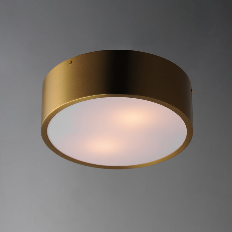 Maxim 10494WTSBR Tommy 12" 2 Light Surface Mount | Satin Brass