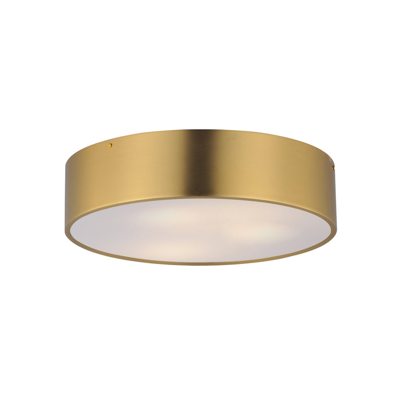 Maxim 10496WTSBR Tommy 16" 3 Light Surface Mount | Satin Brass