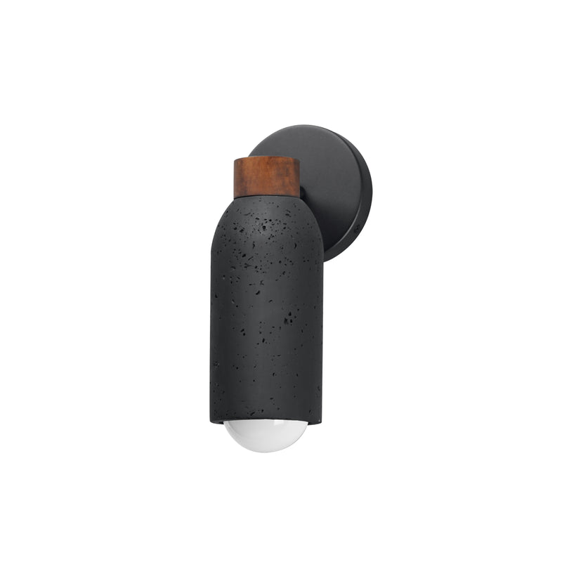 Maxim 10621LVBK Pompeii 1 Light Wall Sconce | Lava / Black