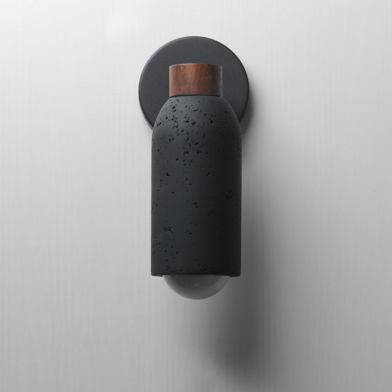 Maxim 10621LVBK Pompeii 1 Light Wall Sconce | Lava / Black