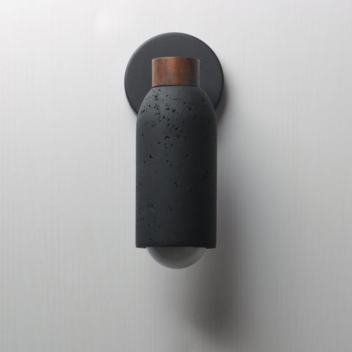 Maxim 10621LVBK Pompeii 1 Light Wall Sconce | Lava / Black