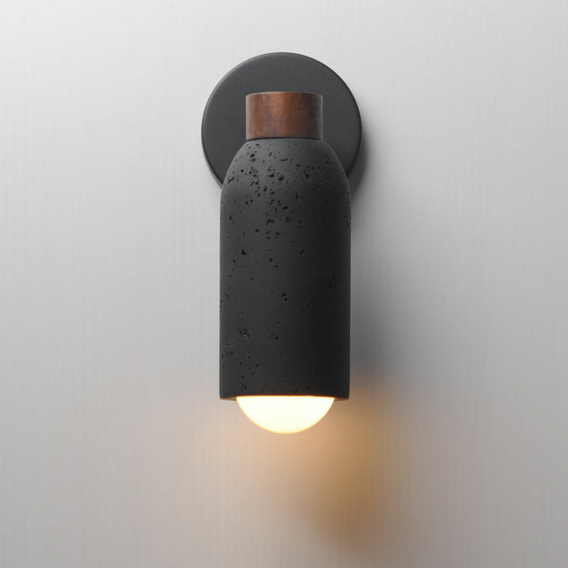 Maxim 10621LVBK Pompeii 1 Light Wall Sconce | Lava / Black