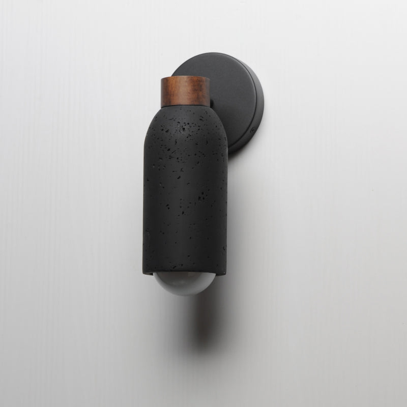 Maxim 10621LVBK Pompeii 1 Light Wall Sconce | Lava / Black