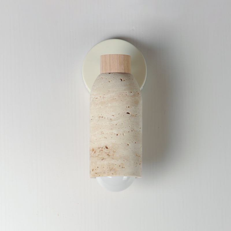 Maxim 10621TVOY Pompeii 1 Light Wall Sconce | Travertine / Oyster