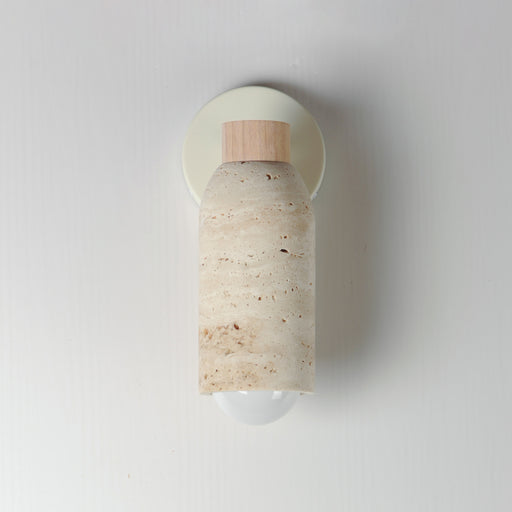 Maxim 10621TVOY Pompeii 1 Light Wall Sconce | Travertine / Oyster