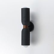 Maxim 10622LVBK Pompeii 2 Light Wall Sconce | Lava / Black