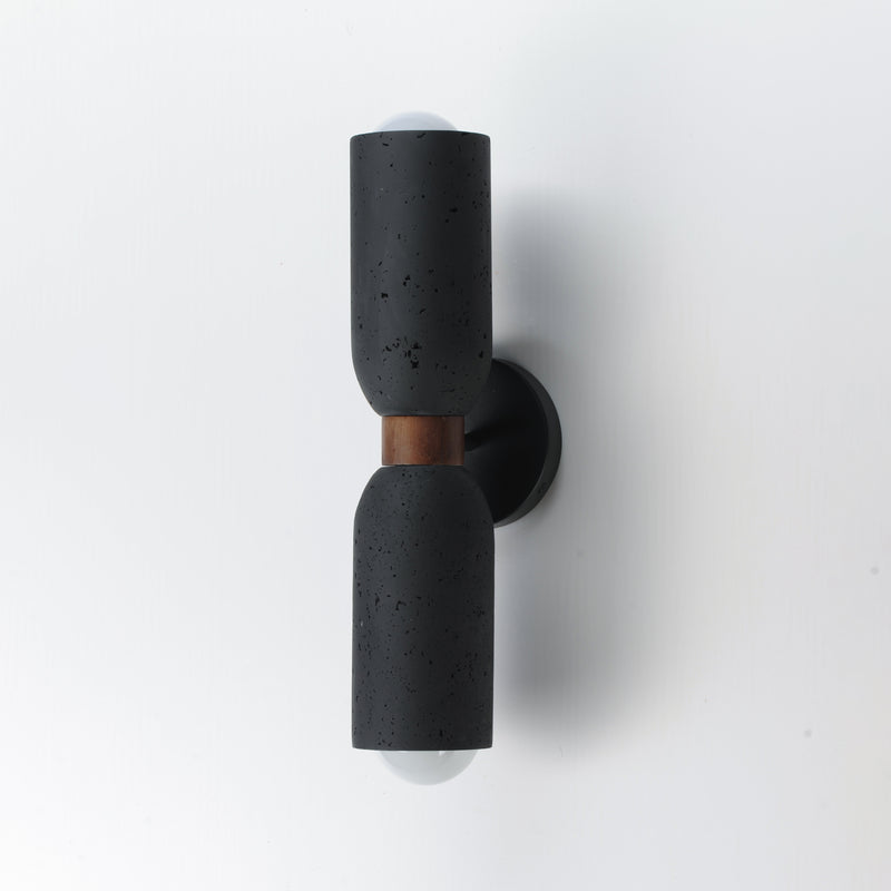 Maxim 10622LVBK Pompeii 2 Light Wall Sconce | Lava / Black