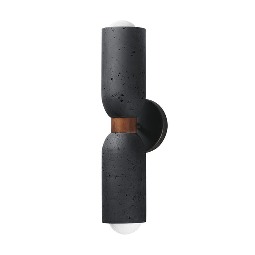 Maxim 10622LVBK Pompeii 2 Light Wall Sconce | Lava / Black
