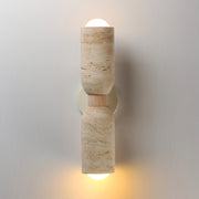 Maxim 10622TVOY Pompeii 2 Light Wall Sconce | Travertine / Oyster