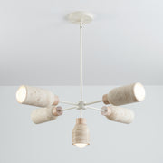 Maxim 10625TVOY Pompeii 5 Light Pendant | Travertine / Oyster