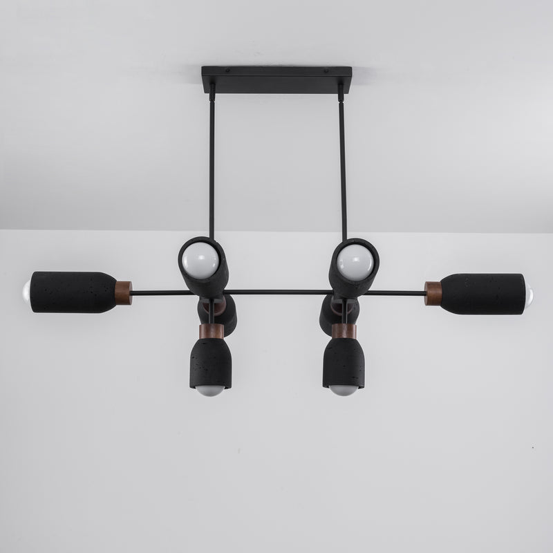Maxim 10628LVBK Pompeii 8 Light Pendant | Lava / Black