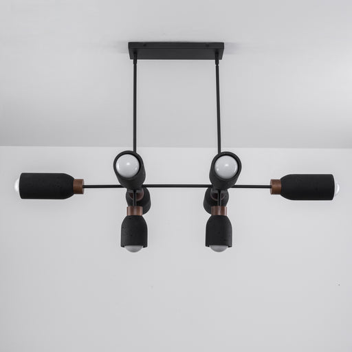 Maxim 10628LVBK Pompeii 8 Light Pendant | Lava / Black