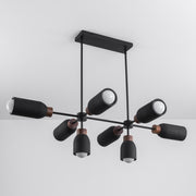 Maxim 10628LVBK Pompeii 8 Light Pendant | Lava / Black