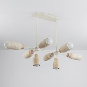Maxim 10628TVOY Pompeii 8 Light Pendant | Travertine / Oyster