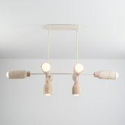 Maxim 10628TVOY Pompeii 8 Light Pendant | Travertine / Oyster