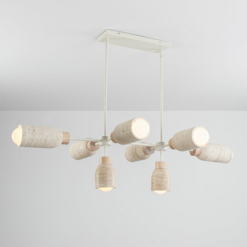 Maxim 10628TVOY Pompeii 8 Light Pendant | Travertine / Oyster
