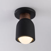 Maxim 10629LVBK Pompeii 1 Light Flush Mount | Lava / Black