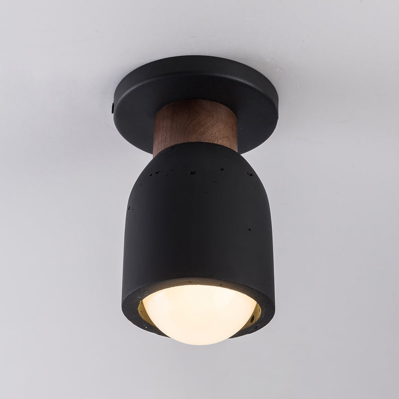Maxim 10629LVBK Pompeii 1 Light Flush Mount | Lava / Black