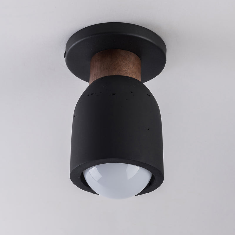 Maxim 10629LVBK Pompeii 1 Light Flush Mount | Lava / Black