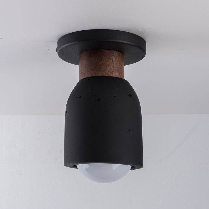Maxim 10629LVBK Pompeii 1 Light Flush Mount | Lava / Black