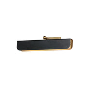 Maxim 10711WTBKNAB Miles 18" Articulating LED Wall Sconce | Black / Natural Aged Brass