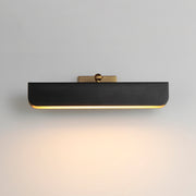 Maxim 10711WTBKNAB Miles 18" Articulating LED Wall Sconce | Black / Natural Aged Brass