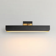 Maxim 10712WTBKNAB Miles 24" Articulating LED Wall Sconce | Black / Natural Aged Brass