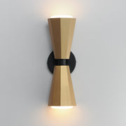 Maxim 10810SWBKAB Rizzo 2 Light Wall Sconce | Black / Antique Brass