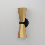 Maxim 10810SWBKAB Rizzo 2 Light Wall Sconce | Black / Antique Brass