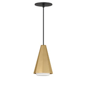 Maxim 10811SWBKAB Rizzo Single Pendant | Black / Antique Brass