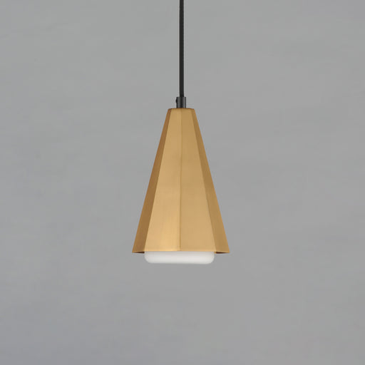 Maxim 10811SWBKAB Rizzo Single Pendant | Black / Antique Brass