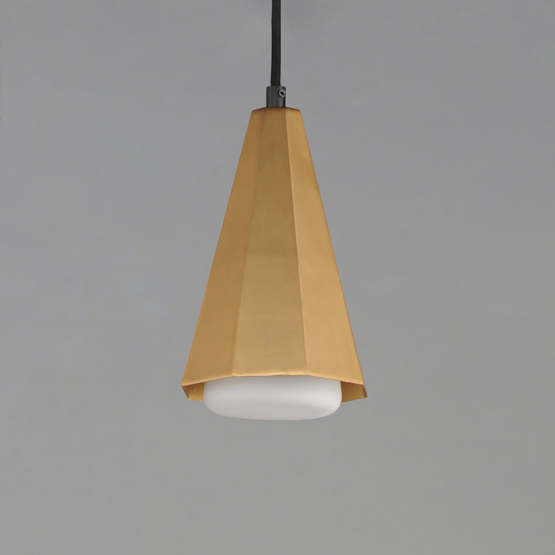 Maxim 10811SWBKAB Rizzo Single Pendant | Black / Antique Brass