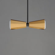 Maxim 10812SWBKAB Rizzo 2 Light Pendant | Black / Antique Brass