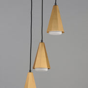 Maxim 10813SWBKAB Rizzo 3 Light Pendant | Black / Antique Brass