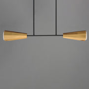 Maxim 10816SWBKAB Rizzo Linear Pendant | Black / Antique Brass