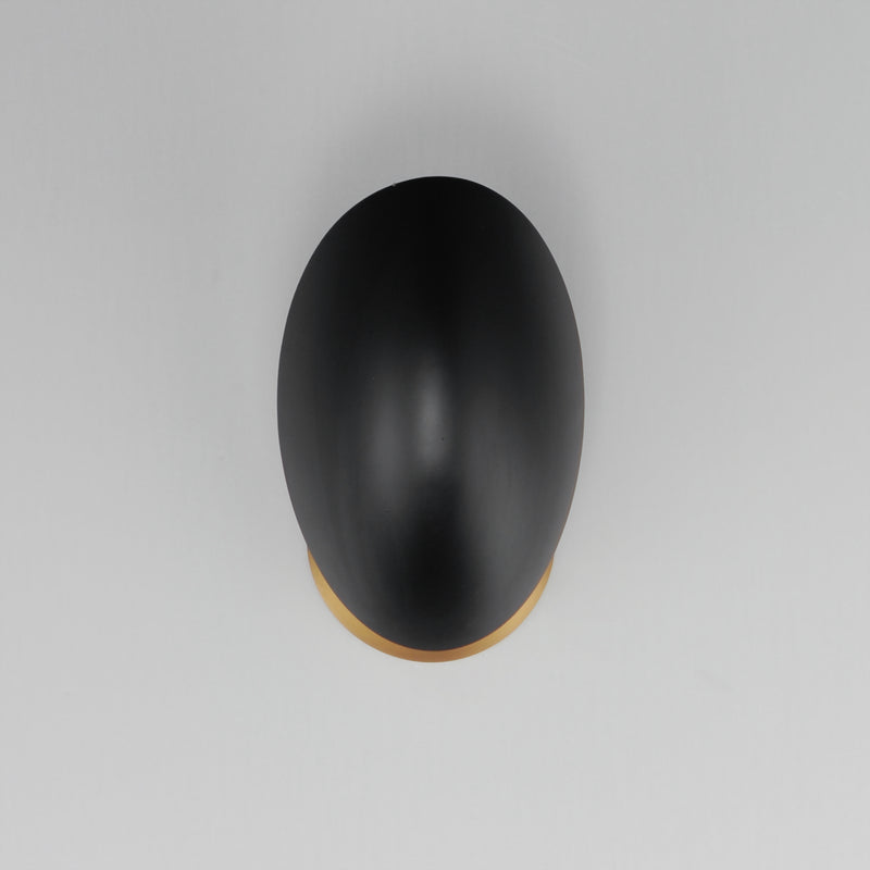 Maxim 10821BKNAB Maris Wall Sconce | Black / Natural Aged Brass