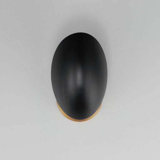 Maxim 10821BKNAB Maris Wall Sconce | Black / Natural Aged Brass