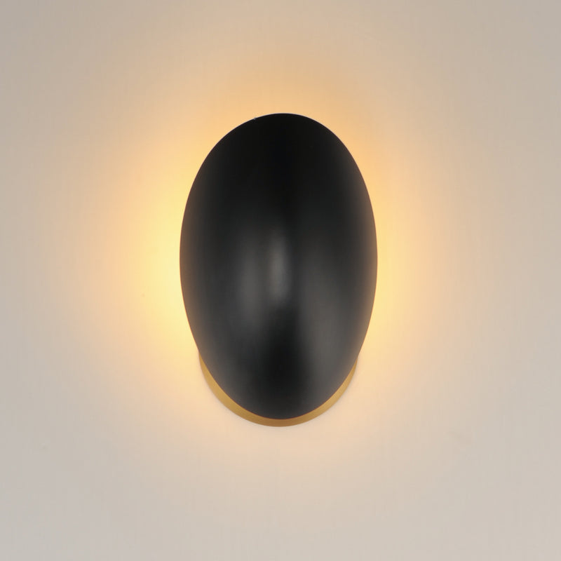 Maxim 10821BKNAB Maris Wall Sconce | Black / Natural Aged Brass